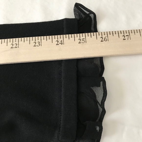 CHARTER CLUB Silk Cotton Cardigan Sweater Ruffle Black Women’s Plus Size 3X 2X - Picture 15 of 16